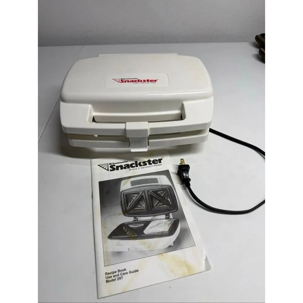 Toastmaster Snackster Snack n' Sandwich Maker Model 297 Electric
